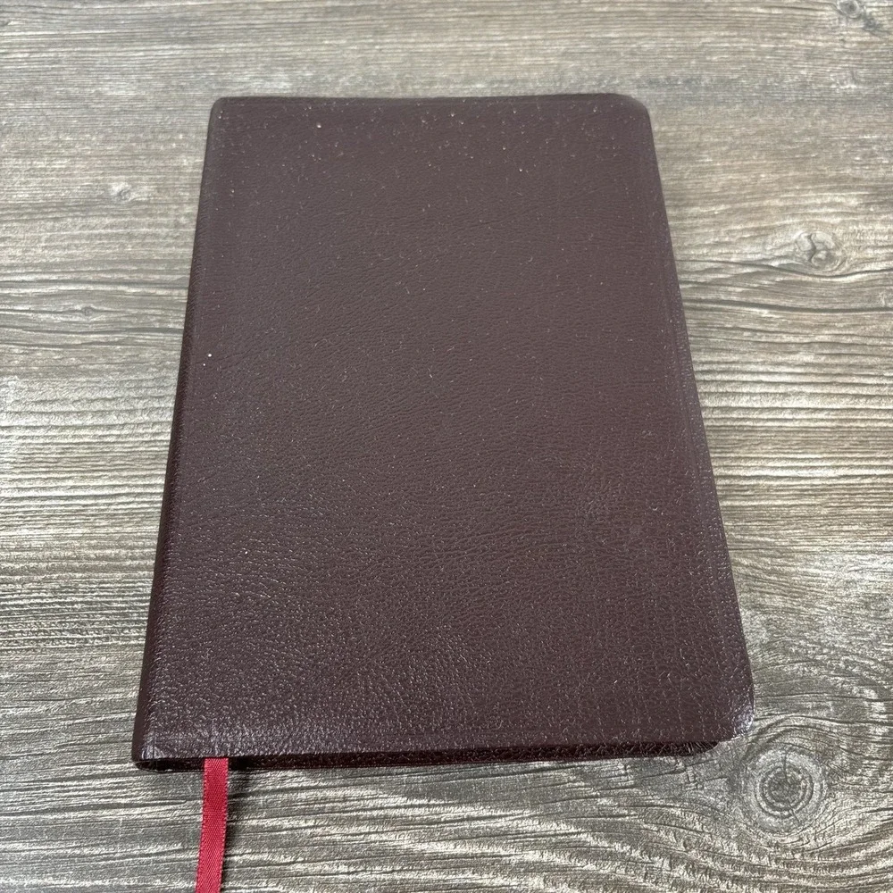 Updated NASB Bonded Brown Leather Large Print Thinline Bible Zondervan 1999